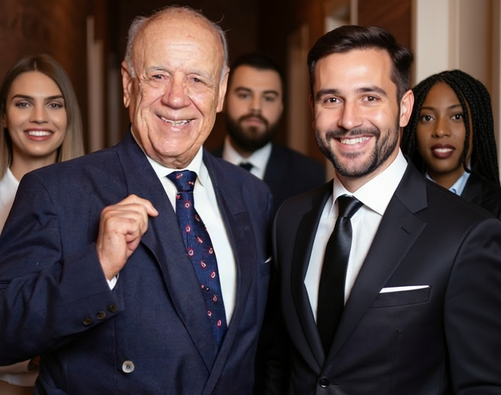 Advogado Vanderley Lima com advogados da nova geração